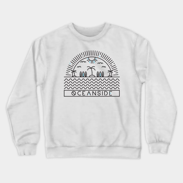 Oceanside Crewneck Sweatshirt by RippedThemer